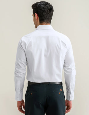 Chemise blanche texturée coton homme - Brian Oak - 6