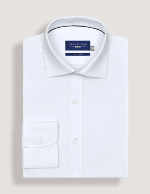 Chemise blanche texturée coton homme - Brian Oak - 7