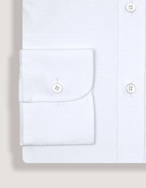 Chemise blanche texturée coton homme - Brian Oak - 8