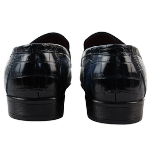 Men's Slip On Formal Loafers - Navy - Elong - 5