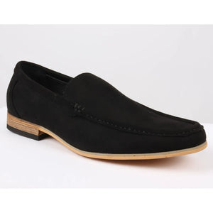 Mocassins légers en suède pour hommes - Noir - Dolcetto - 10