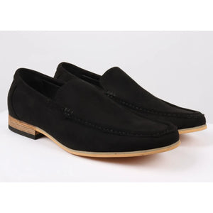 Mocassins légers en suède pour hommes - Noir - Dolcetto - 9