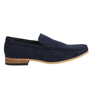 Mocassins légers en suède pour hommes - Bleu marine - Dolcetto - 1