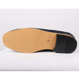 Mocassins légers en suède pour hommes - Bleu marine - Dolcetto - 7