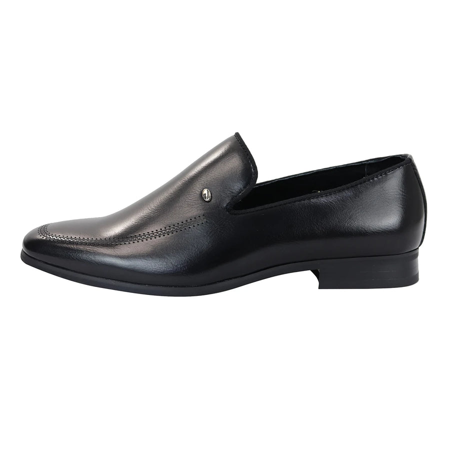 Men's Slip On Loafer Shoes - Black - Dolcetto - 1