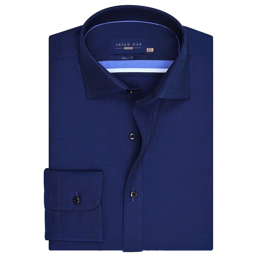 Chemise habillée ajustée bleu royal homme - Brian Oak - 1