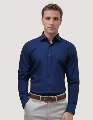 Smart Fit Hemd in Königsblau für Herren - Elegant & Bequem - Brian Oak - 2