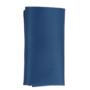 Zestaw krawata i poszetki męski formalny jednolity - Niebieski - TruClothing.com - 24