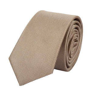 Zestaw krawata i poszetki męski formalny jednolity - Brązowy - TruClothing.com - 25