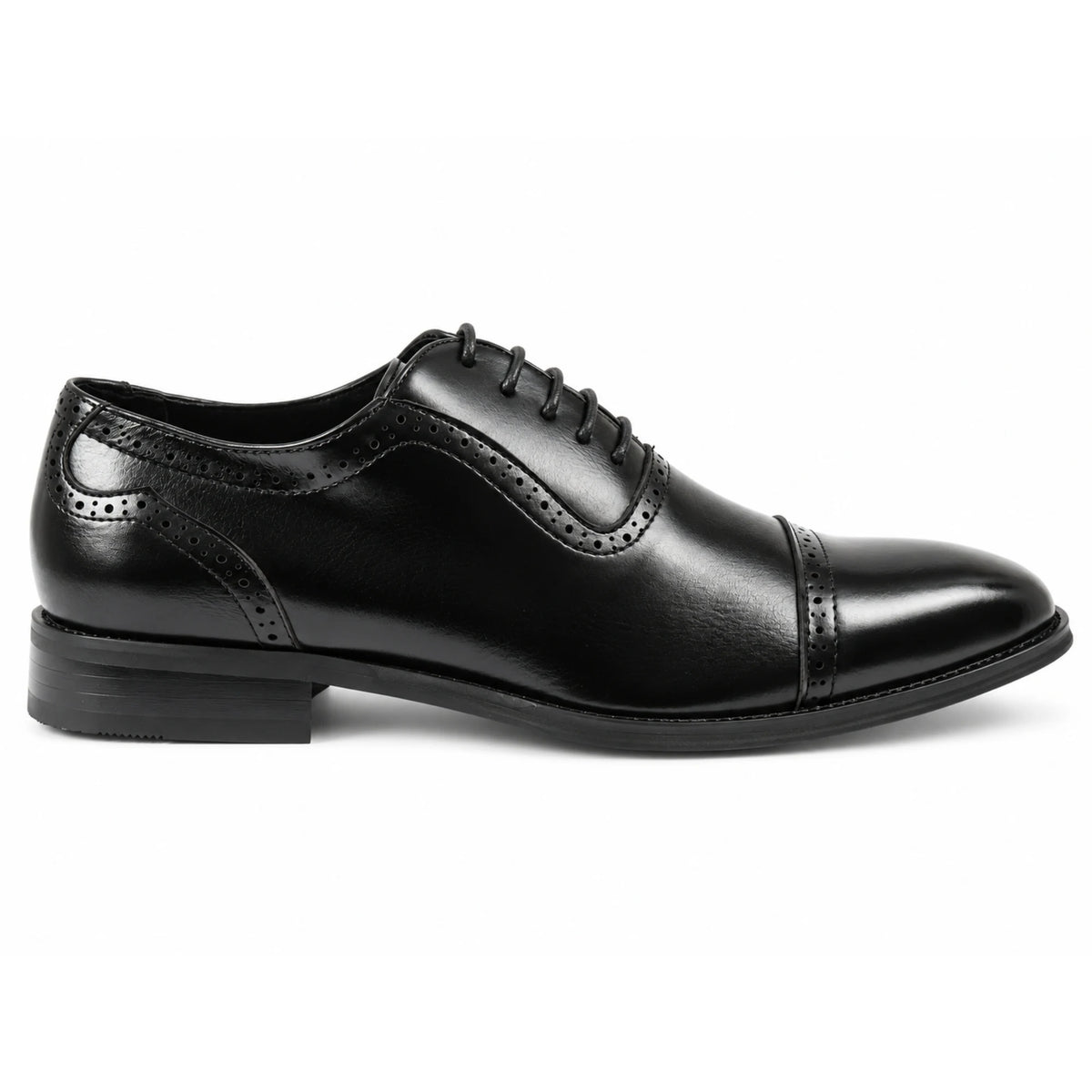 Formelle Oxford-Schuhe für Herren aus veganem Leder mit Schnürung - Schwarz - Dolcetto - 1