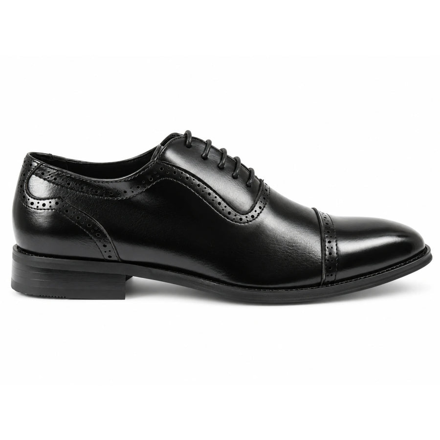 Men's Vegan Leather Formal Lace-Up Oxford Shoes - Dolcetto - 1