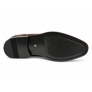 Formelle Oxford-Schuhe für Herren aus veganem Leder mit Schnürung - Braun - Dolcetto - 10