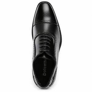 Formelle Oxford-Schuhe für Herren aus veganem Leder mit Schnürung - Schwarz - Dolcetto - 3