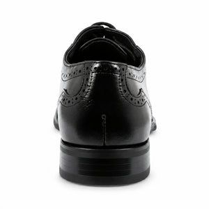 Formelle Oxford-Schuhe für Herren aus veganem Leder mit Schnürung - Schwarz - Dolcetto - 4