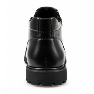 Men's Vegan Leather Side-Zip Casual Ankle Boots - Black - Dolcetto - 9