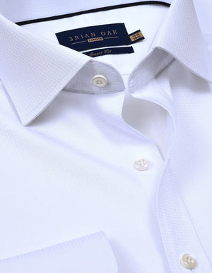 Chemise texturée pois blancs coton homme - Brian Oak - 2