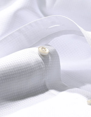 Chemise texturée pois blancs coton homme - Brian Oak - 5