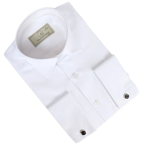 Men's White Double Cuff Oxford Shirt - TruClothing.com - 2