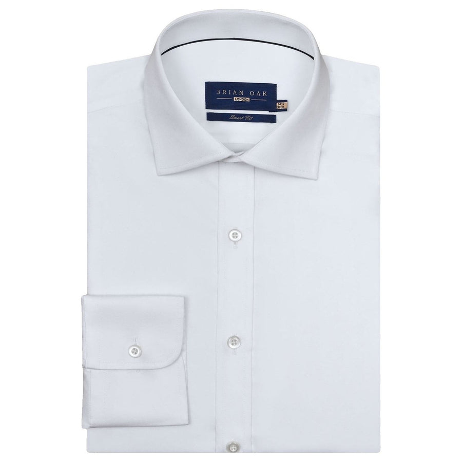 Camicia Bianca Satin Uomo - Brian Oak - 1