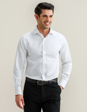 Camicia Bianca Satin Uomo - Brian Oak - 2