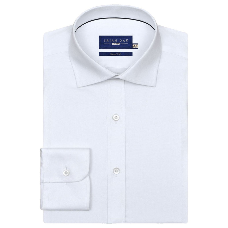 Camicia Bianca a Righe Uomo Cotone - Brian Oak - 1