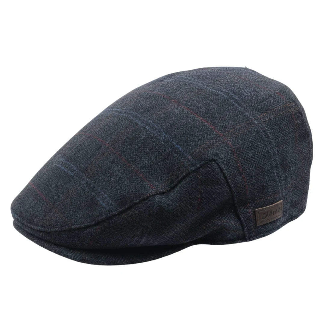 Herren Wollmischung Fischgrät Karo Ivy Flat Cap - TruClothing.com - 1