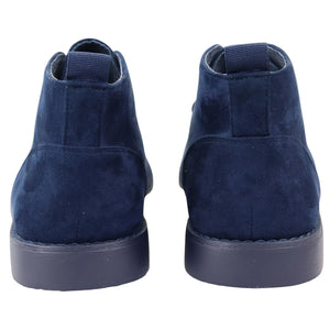 Mens's Chukka Desert Lace Up Ankle Boots - Navy - Dolcetto - 26