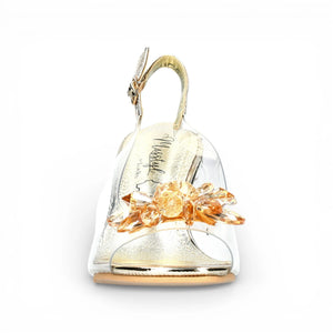 Mira 01 - Women’s Clear Golden Slip-On Heel Sandals - Laura Vita - 2