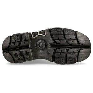 New Rock M-MILI084N-S Uniseksowe czarne skórzane buty na platformie - New Rock - 6
