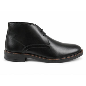 Oban - Men's Black Leather Lace-Up Chukka Ankle Boots - Dolcetto - 1
