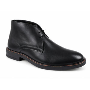 Oban - Men's Black Leather Lace-Up Chukka Ankle Boots - Dolcetto - 2