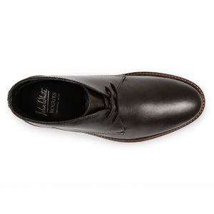 Oban - Men's Black Leather Lace-Up Chukka Ankle Boots - Dolcetto - 3