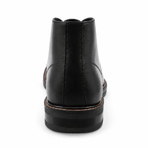 Oban - Men's Black Leather Lace-Up Chukka Ankle Boots - Dolcetto - 4