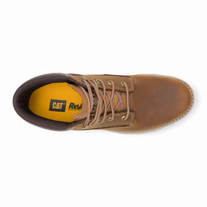 Pursue - Men's Brown Leather Work Hiking Ankle Boots - Caterpillar - 6
