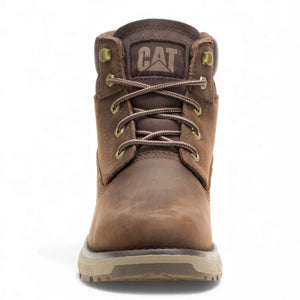 Pursue - Men's Dark Brown Leather Work Hiking Ankle Boots - Caterpillar - 4