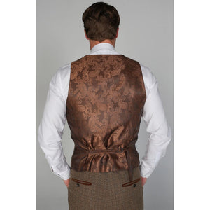 Ralph - Men's Tweed Brown Waistcoat - Paul Andrew - 3