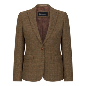 Ralph - Women's Brown Tweed Tailored Fit Blazer - Paul Andrew - 1