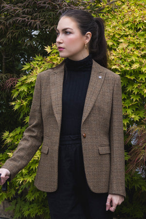Ralph - Women's Brown Tweed Tailored Fit Blazer - Paul Andrew - 2