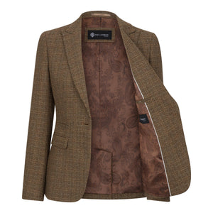 Ralph - Women's Brown Tweed Tailored Fit Blazer - Paul Andrew - 4