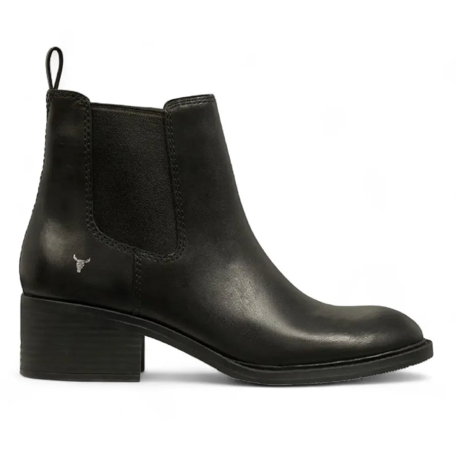 Replace - Women's Black Leather Chelsea Boots - Windsorsmith - 1