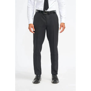 Roberto - Pantaloni eleganți pentru bărbați negri cu dungi în umbră - House of Cavani - 1