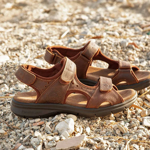 Herrensandalen Salton Basics C4 Offene Zehe Leder Sommerschuhe - Panama Jack - 4