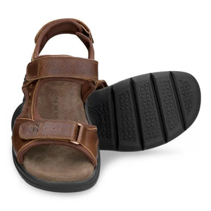 Herrensandalen Salton Basics C4 Offene Zehe Leder Sommerschuhe - Panama Jack - 7