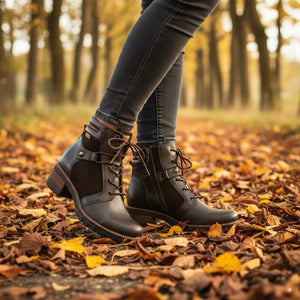San Sebastia - Women's Forest Brown Leather Ankle Boots - Pikolinos - 3