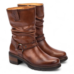 San Sebastian - Women's Brown Mid-Calf Tall Ankle Boots - Pikolinos - 2