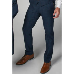 Scott – Blaue Tweed-Karohose für Herren