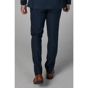 Scott – Blaue Tweed-Karohose für Herren - Paul Andrew - 2