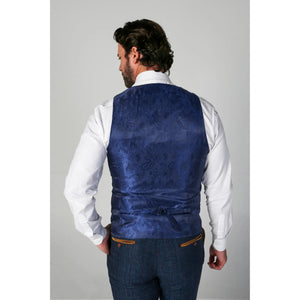 Scott – Blaue Tweed-Karoweste für Herren - Paul Andrew - 2