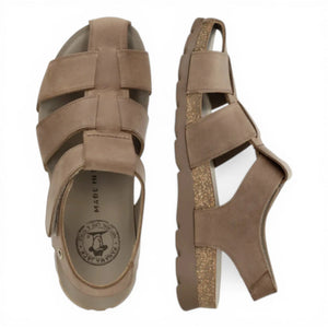 Stanley C8 - Sandali uomo tortora in pelle impermeabile - Panama Jack - 4