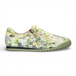 Tivanao 05 - Sneakers Donna Gialle a fiori in pelle - Laura Vita - 1